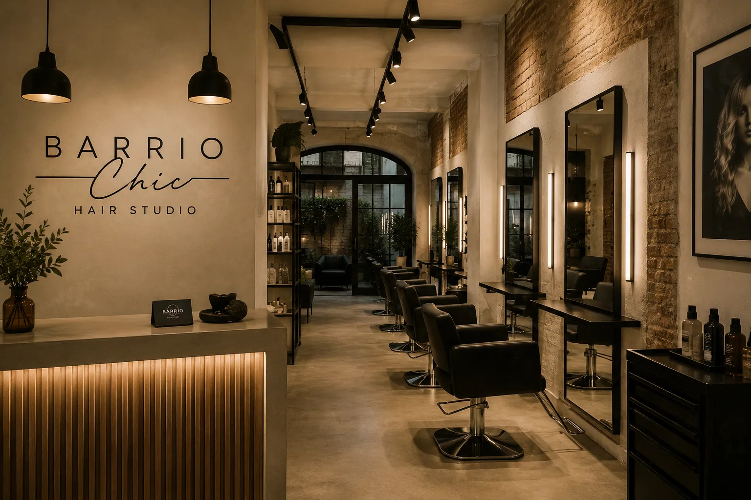 Interior de Barrio Chic Hair Studio